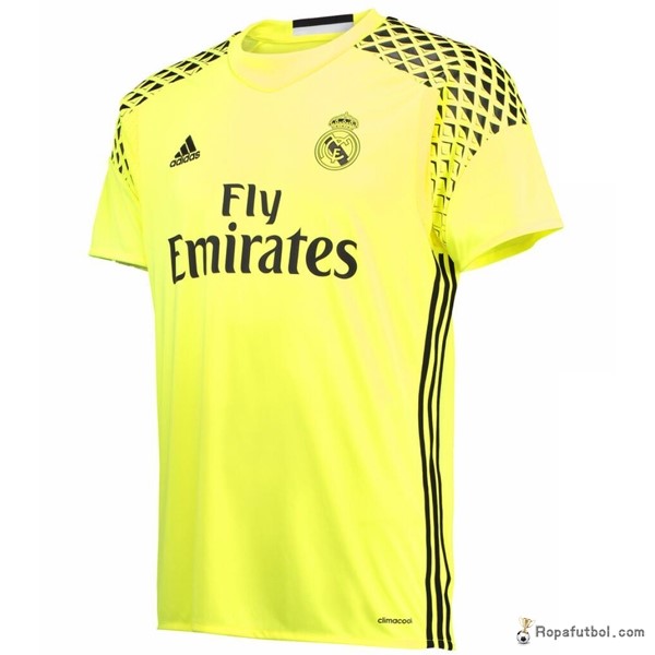 Camiseta Real Madrid Replica Segunda Ropa Portero 2016/17 Amarillo